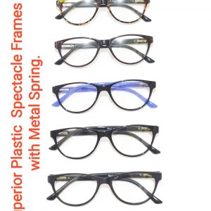 Superior Plastic Spectacle Frames Glasses with Metal Spring Model SO106