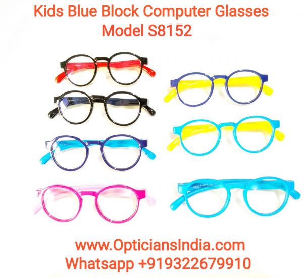 Kids Blue Block Computer Glasses S8152
