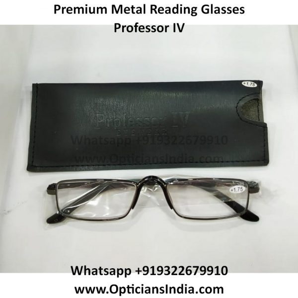 Professor IV Metal Reading Glasses Gunmetal